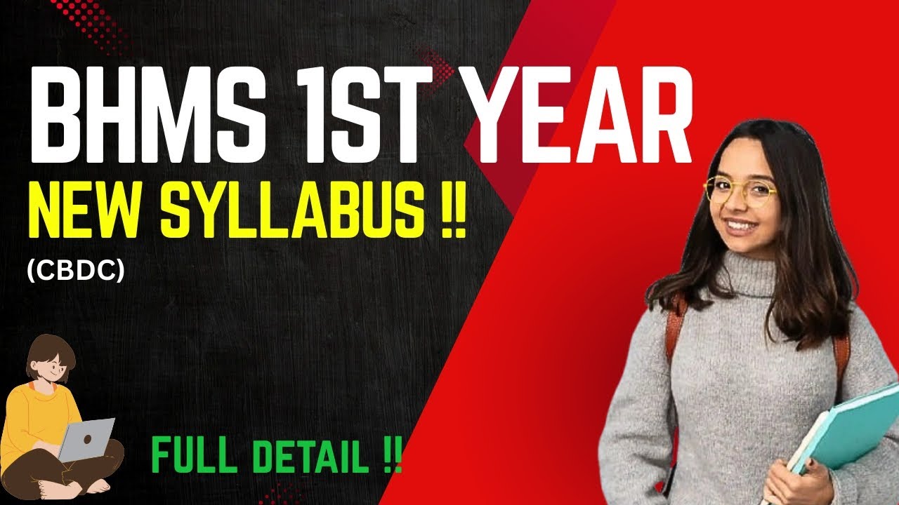 BHMS 1st year syllabus 🗒️CBDC batch , in detail