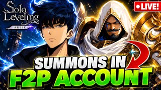 F2P LUCK OR DISASTER?! BIG SUMMON SESSION LIVE! [SOLO LEVELING: ARISE]