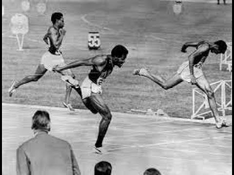 Lee Evans 43 86 WR Vs Larry James 43 97 400m Olympic Games Final Mexic 1968