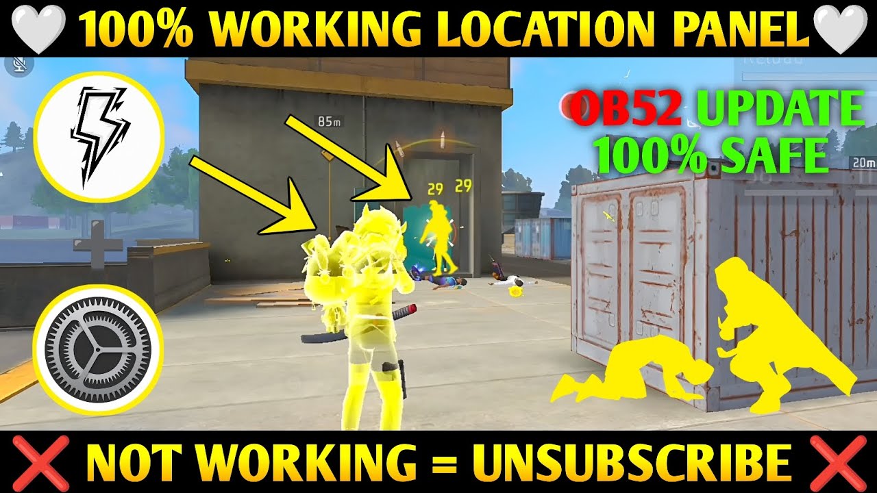 Free Fire Max 3D Yellow 💛 Hologram Panel | Free Fire Hologram Panel | WHITEH4XX V3 ☠️|NewCsRankPanal