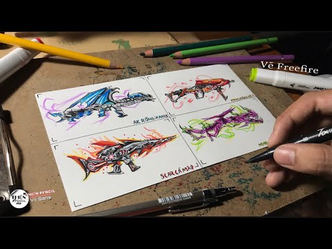 Video Vẽ freefire|Cách vẽ skin súng nâng cấp trong... - youtube