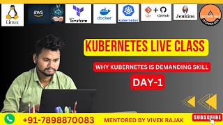 KUBERNETES LIVE CLASS DAY IN HINDI BY VIVEK RAJAK || WHAT IS KUBERNETES || KUBERNETES FULL COURSE