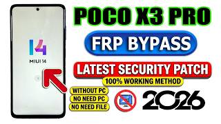 how to Poco X3 Pro Frp/Google Account Lock Unlock / Bypass { Miui 14 } → No Pc Working Method