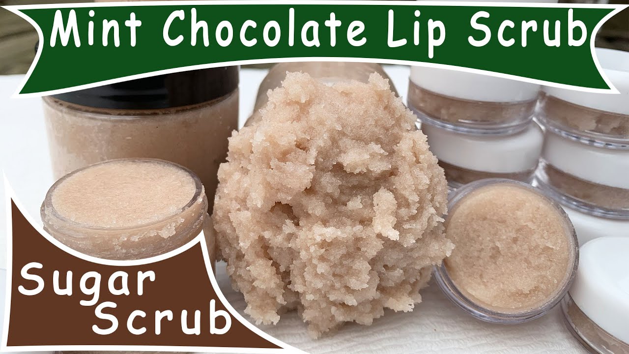 DIY Sugar Lip Scrub Mint Chocolate Lush Type Scrub for Smooth Plump