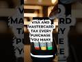Visa and Mastercard Tax Every Purchase You Make. You Just Can't See It. 👇 #business #money #facts