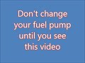 how to make a bad fuel pump work -  part 1          24