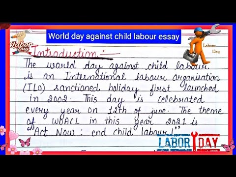 World Day Against Child Labour Essay Essay Paragraph On World Day Against Child Labour In English Youtube