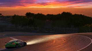 AC || Laguna Seca | GT4 | Corkscrew Sunset Cam