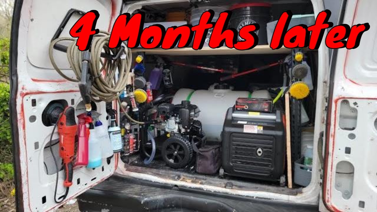 Mobile Detailing Van Setup: 4 Months Later Full Tour - YouTube