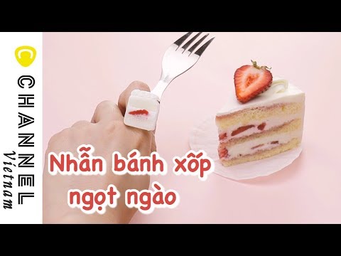 Video Nhẫn bánh xốp ngọt ngào làm từ nhựa resin và bọt biển... - youtube