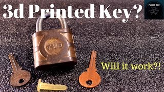 3d Printed Key Functional 3d Printed Replacement Key...Will it Work