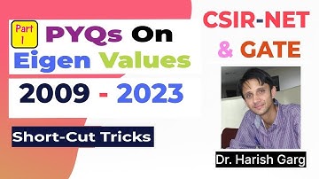PYQs on Eigen Values | CSIR NET and GATE 2009 to 2023