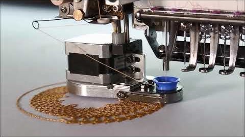 Richpeace 6 Head Falt Embroidery with Tracing Cording Device