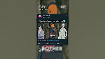 Obito Shows Kakashi Who Is The Boss Naruto Anime Edit 