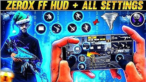 best 3 finger custom hud in ff ❗Full practice in xerox ff costume hud [Setting + Sensi] 🎯 @ZeroxFF 