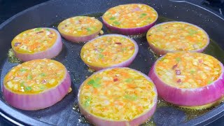 这才是洋葱和鸡蛋好吃做法，出锅外酥里嫩，小孩三天两头点名要吃 #洋葱鸡蛋饼 #洋葱 #美食教程 #炒鸡蛋 #鸡蛋的神仙吃法 #家庭美食 #家常菜教程 #教你做美食 #教做菜 #家常美食教程