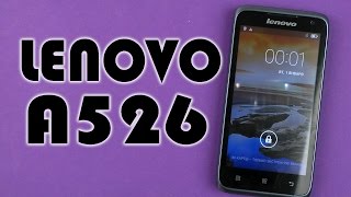 Распаковка Lenovo A526 Dark Blue