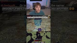 DrDonut find this INSANE BUILD of his Brother on his server 🤯🤯 #drdonut #minecraft #donutsmp