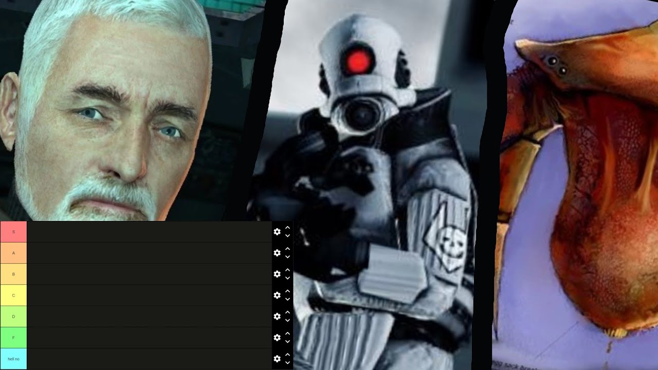 Half Life + Half Life 2 Enemies Tierlist