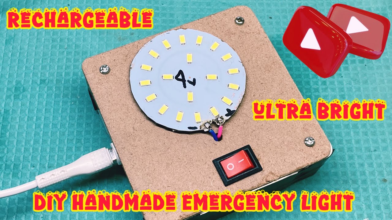 DIY Ultra bright ✅ emergency light ￼| Rechargeable Emergency Light | Charger Light | emergency light