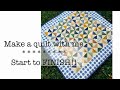 Make a quilt with me- start to finish-all the steps!-hourglass quilt block