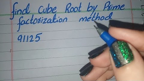 Find Cube Root by Prime Factorization Method in Urdu, Cube Root of 91125