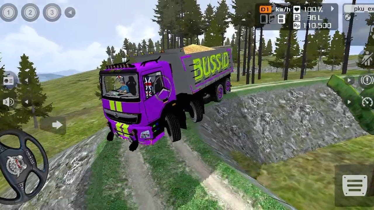INDIAN TRUCK BHARAT BENZ || ETS 2 EXTREME LEVEL MAP MOD || BUS SIMULATOR INDONESIA GAME || 12 TIPPER