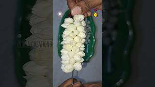 மல்லிகைப்பூ அழகாகக் கோர்ப்பது எப்படி🤗🥰♥️ #diy #malli #mallipoo #malligai #jasmine #trending #viral