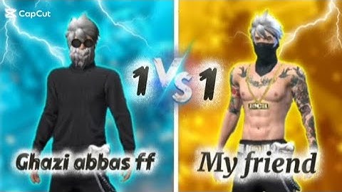 🔥 1v1 Only One Tap Custom | Ghazi Abbas FF vs My Friend | Free Fire Highlights #trending #viral