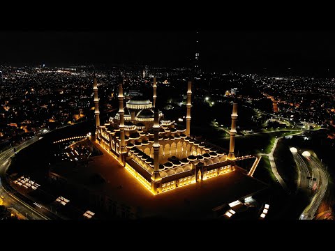 Çamlıca Camii Gece Çekimi Drone | 4K Djı Mavic Aır - Cinematic