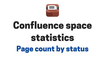 Confluence space statistics report