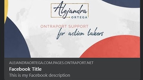 Ontraport: How to set a Facebook share image in Ontraport Pages