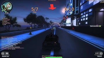 Person trying to crash into people on JC2 MP race