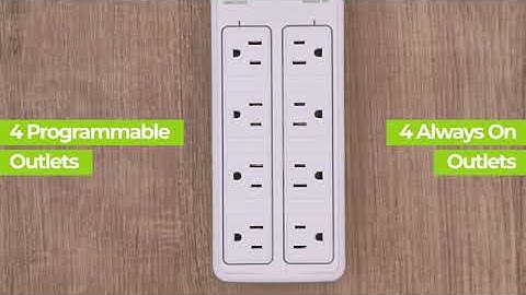 BN-LINK BNC-U1S 8 Outlet Surge Protector with 7-Day Digital Timer