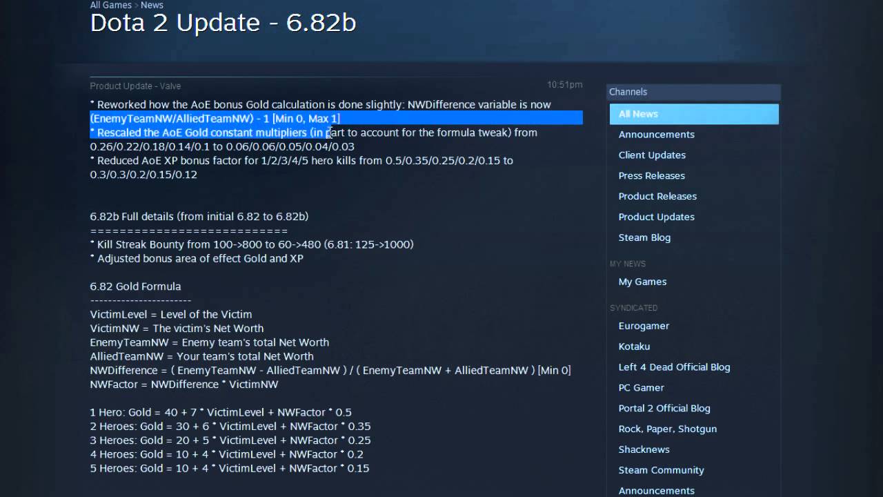 [Dota 2] 6.82b patch notes