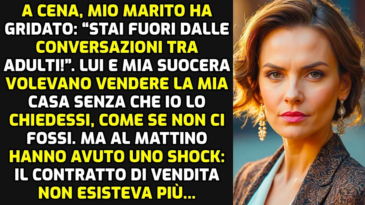 A Cena, Mio Marito Ha Gridato: “Stai Fuori Dalle Conversazioni Tra Adulti!” E... STORIE DI VITA