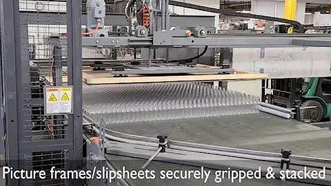 Depalletizer for very small 50ml glass bottles- From A-B-C Packaging