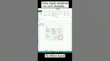 Cara Cepat Membuat Nomor Urut Otomatis di Excel #shorts #excel #msofficeexcel #microsoftexcel