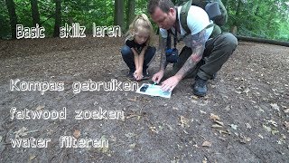 Maaike basic  kaart en kompas leren en basic prepper, survival en bushcraft skillz.