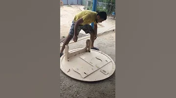 Круглый стол DIY.