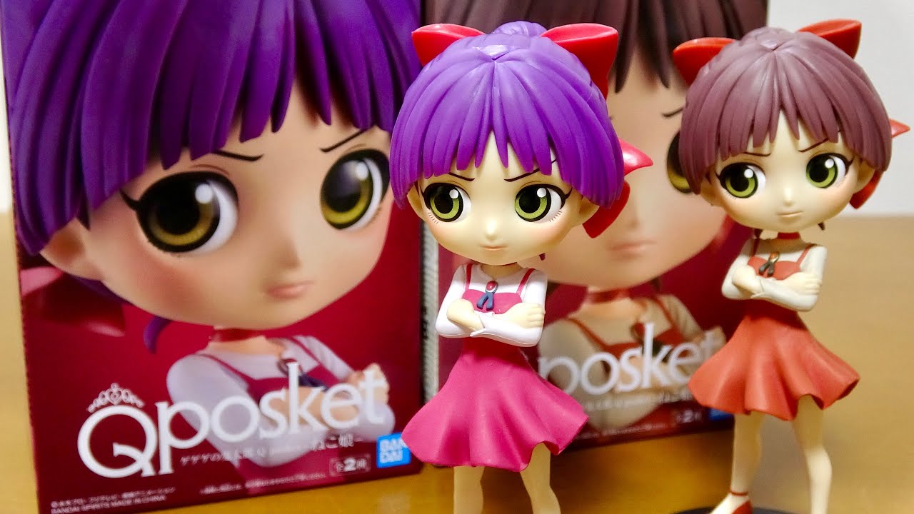 クレーンゲームでゲットした ゲゲゲの鬼太郎 猫娘のフィギュア 2種類