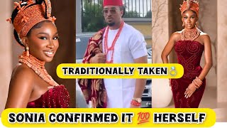 Sonia uche finally confirmed her marriage with Bryan okwara in recent post few mins ago 