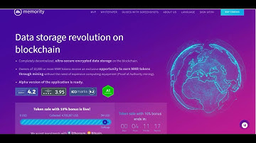 MEMORITY - DECENTRALIZED SECURE DATA STORAGE ON BLOCKCHAIN