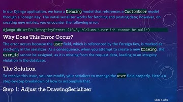 Solving Foreign Key Issues in Django REST Framework Serializers