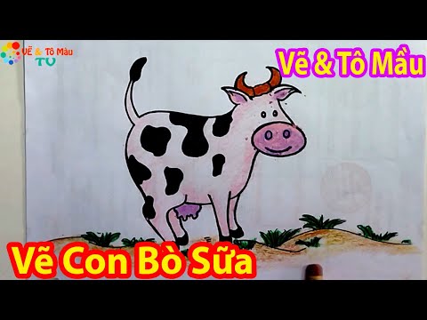 Video Vẽ Con Bò Sữa - Cách vẽ con bò sữa cute dễ thương đơn... - youtube