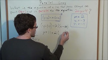 Parallel Line equations - Geometry