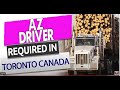 AZ DRIVER REQUIRED IN CANADA| Driver Jobs in Toronto Canada #Torontojobs #jobsinToronto