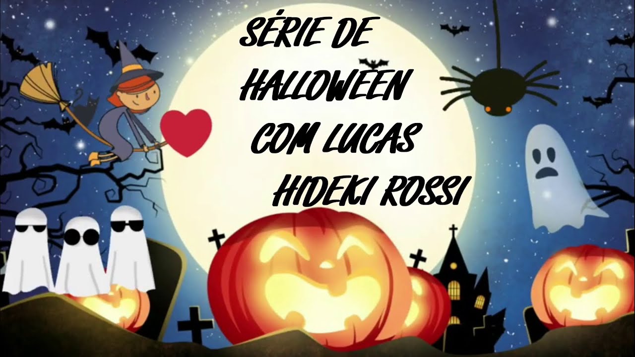 Lucas Hideki Rossi série mostrando novos brinquedos divertidos assustadores dia das bruxas halloween