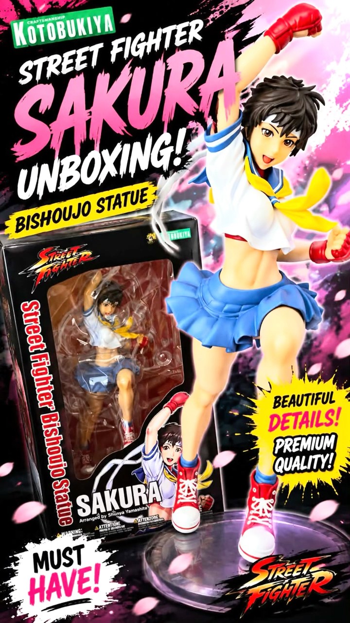 streetfighter #sakurakasugano #kotobukiya #animefigure #unboxing