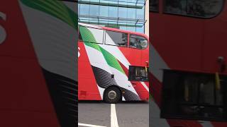🚍 Double Decker Bus with Emirates Livery Spotted in the City! ✈️ #Shorts
